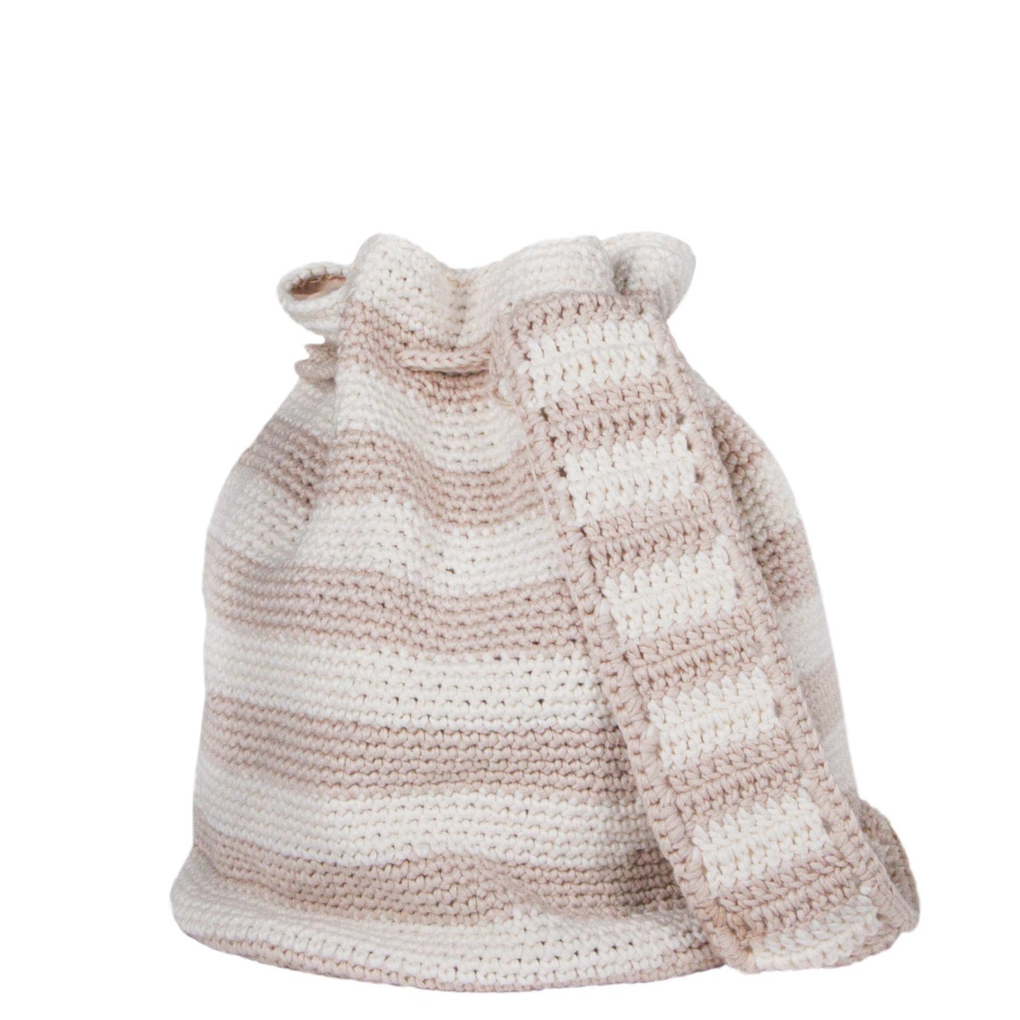 Handmade crochet bucket bag