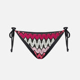 Knitted fucsia swim briefs