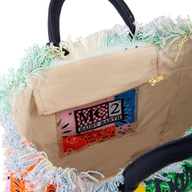 Mehrfarbige Baumwoll-Canvas-Tasche mit Bandana-Print