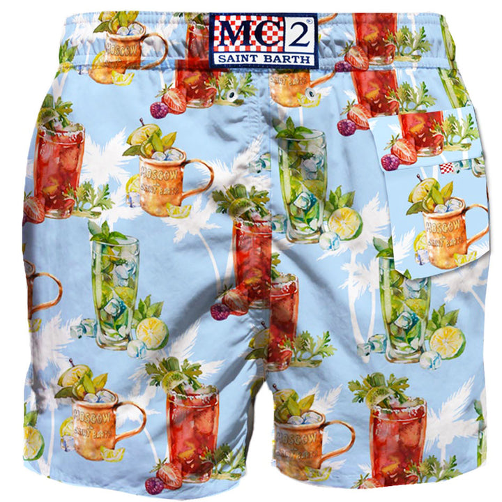 Pantaloncini da bagno di media lunghezza Drink mix