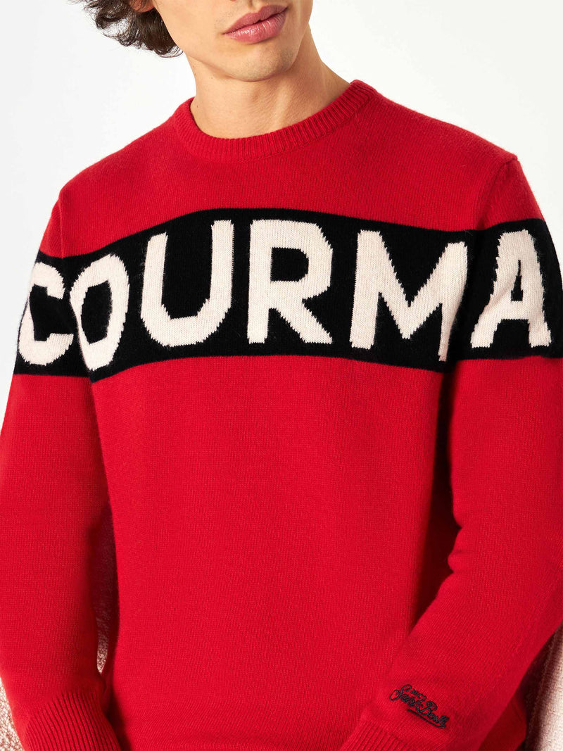 Herrenpullover mit Courma-Schriftzug