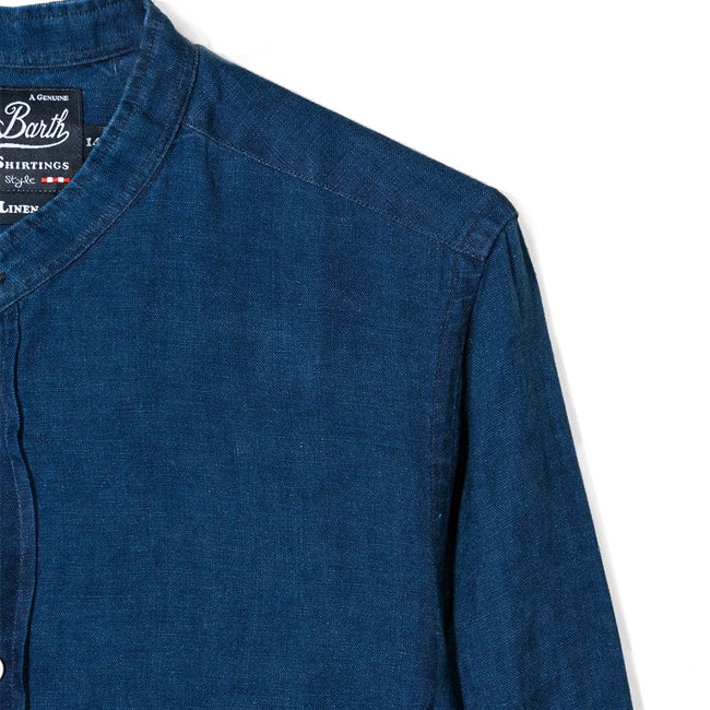 Denim Linen Kid's Shirt - MC2 Saint Barth