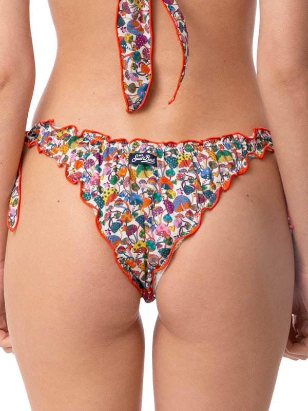 Woman cheeky swim briefs with Liberty print | Made with Liberty fabric