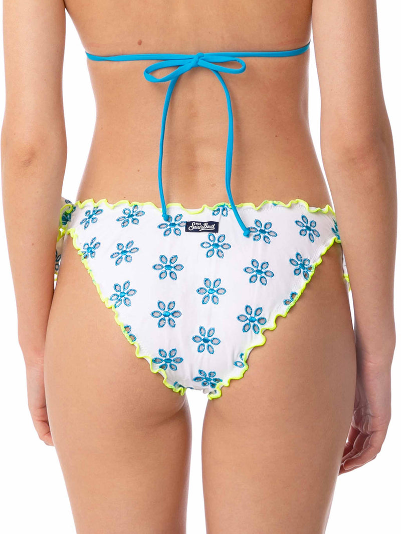 Woman Sangallo swim briefs with flower