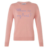 Maglia da donna con ricamo Where is my Rosé?