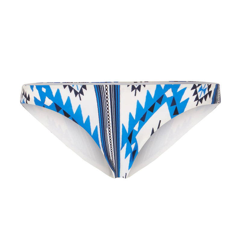 Woman swim briefs with ikat print