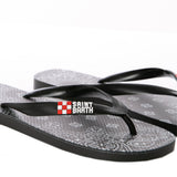 Man flip flops with bandanna print