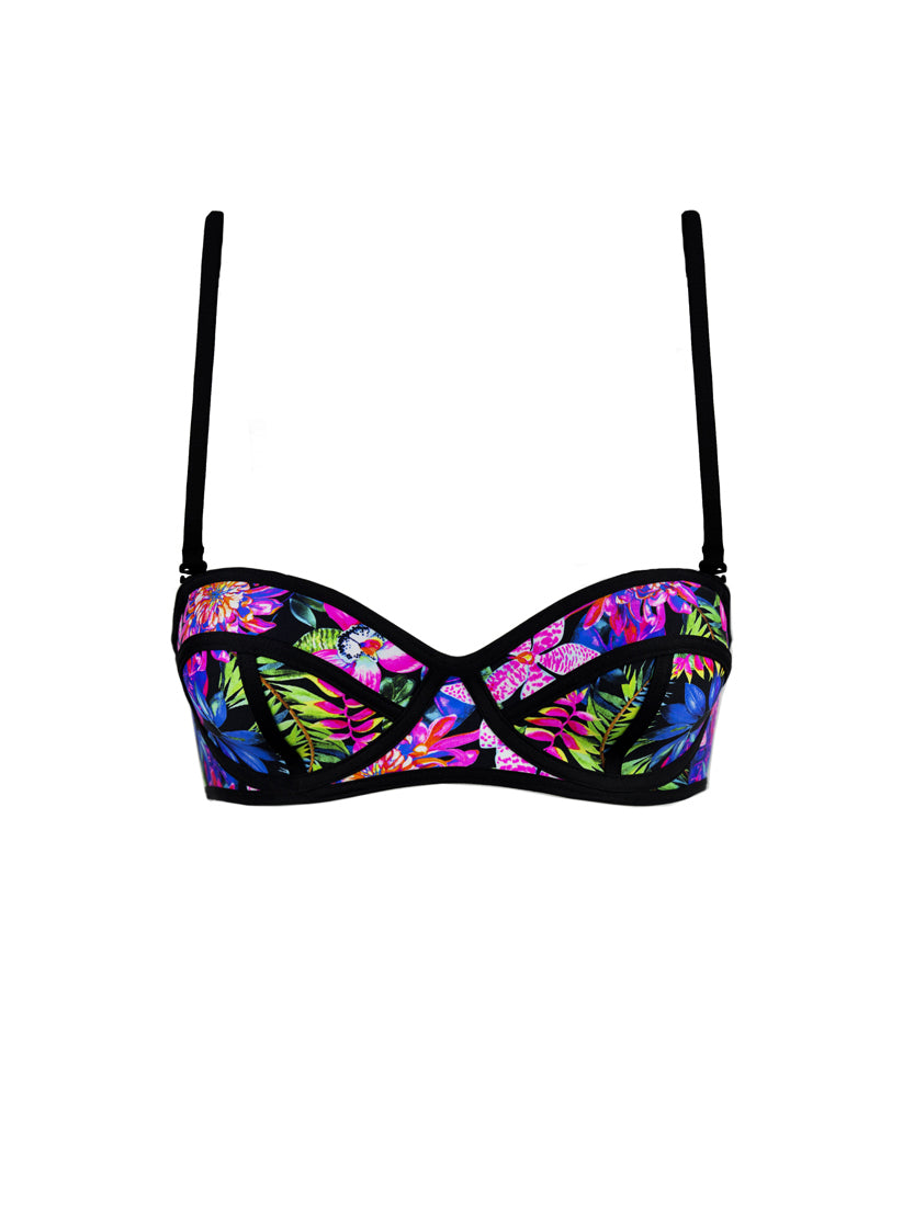 Flower scuba fabric top
