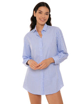 Camicia Vichy con ricamo St. Barth