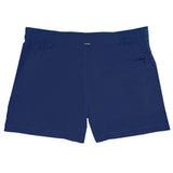 Einfarbige Badeshorts in Marineblau