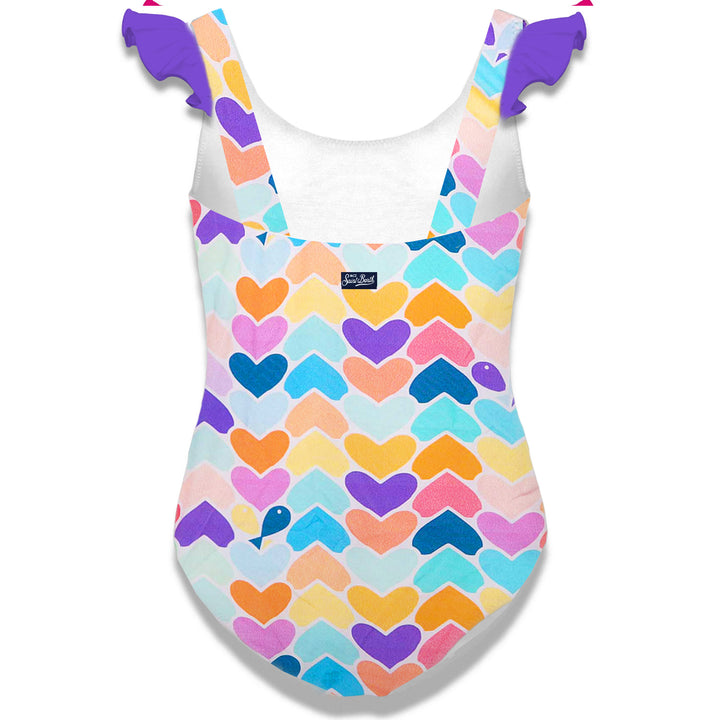 Costume da bagno da bambina con volant
