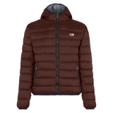 Man double face brown down jacket