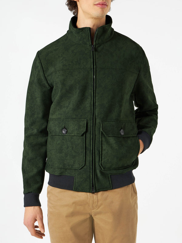 Man British green thermo jacket