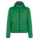 Man double face green down jacket