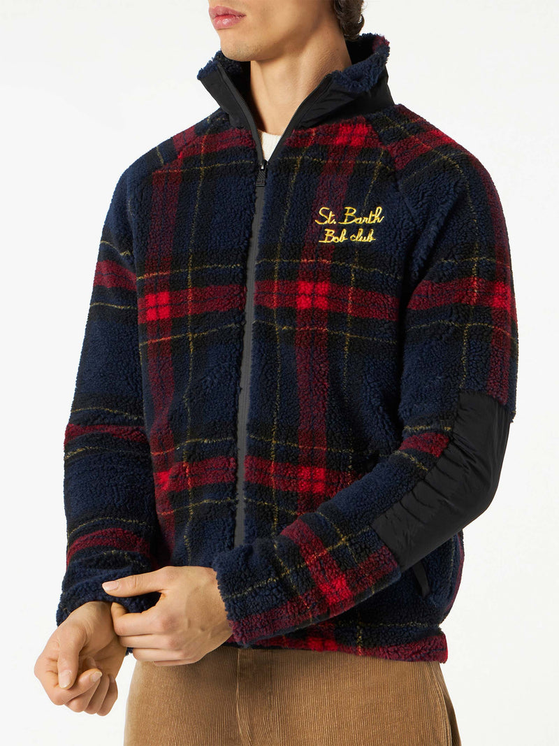 Sherpa jacket with St. Barth Bob Club embroidery