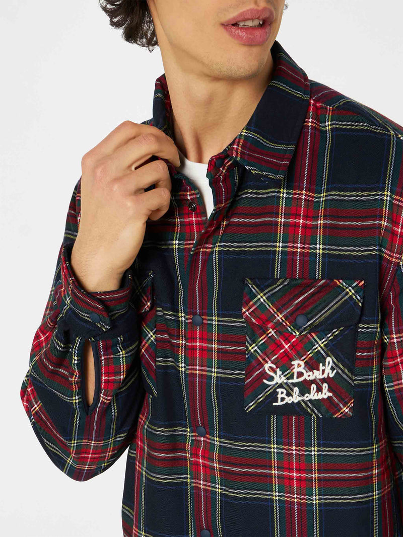 Overshirt Chalet with pocket and St. Barth Bob Club embroidery