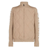 Beige wattierte Herrenjacke