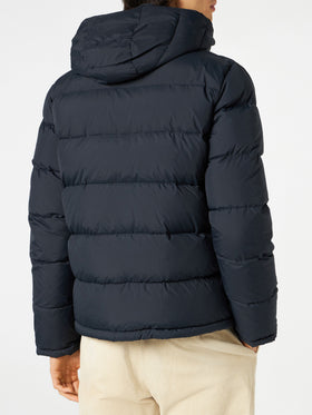 Man blue hooded down padded jacket Baxter - MC2 Saint Barth