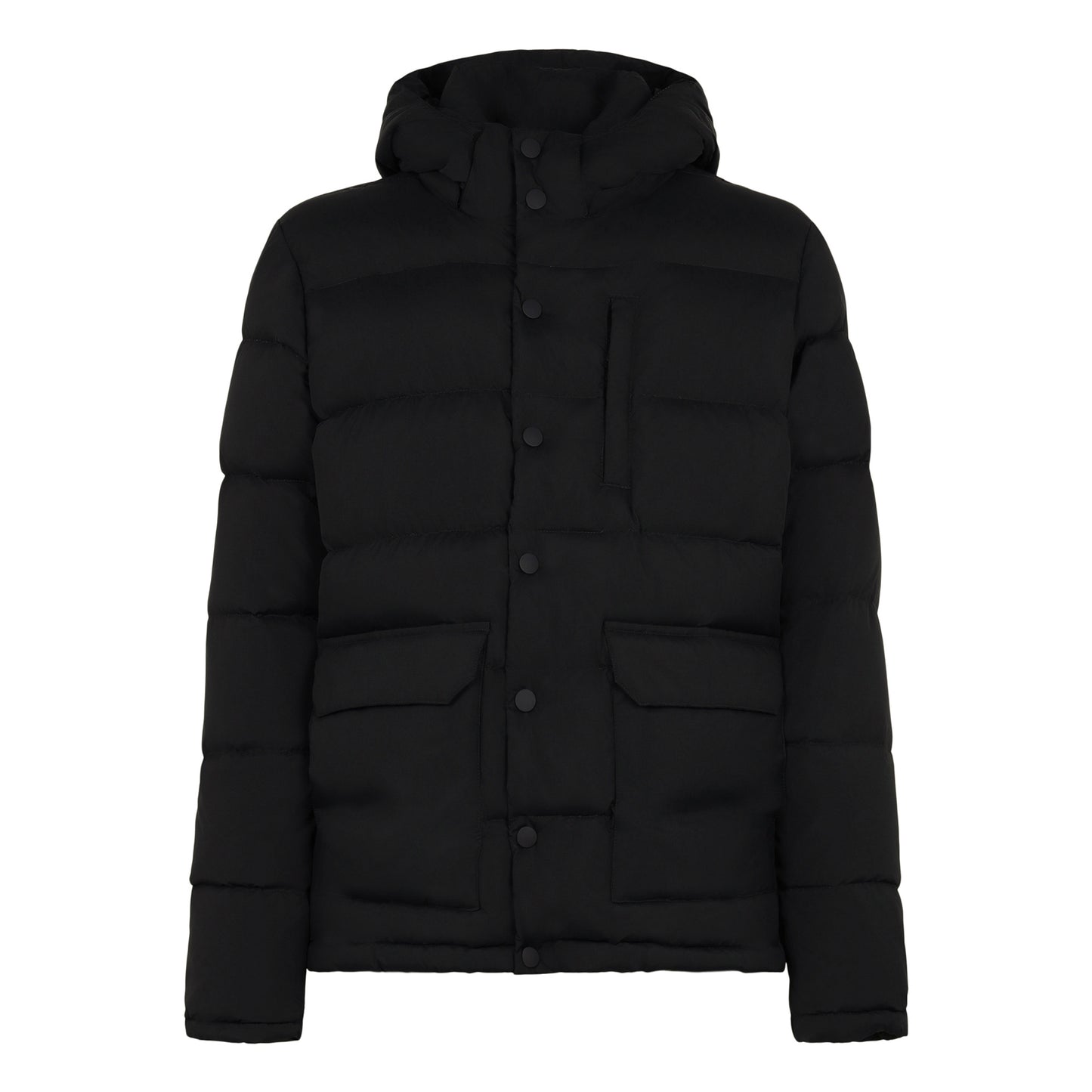 Man blue hooded down padded jacket Baxter - MC2 Saint Barth