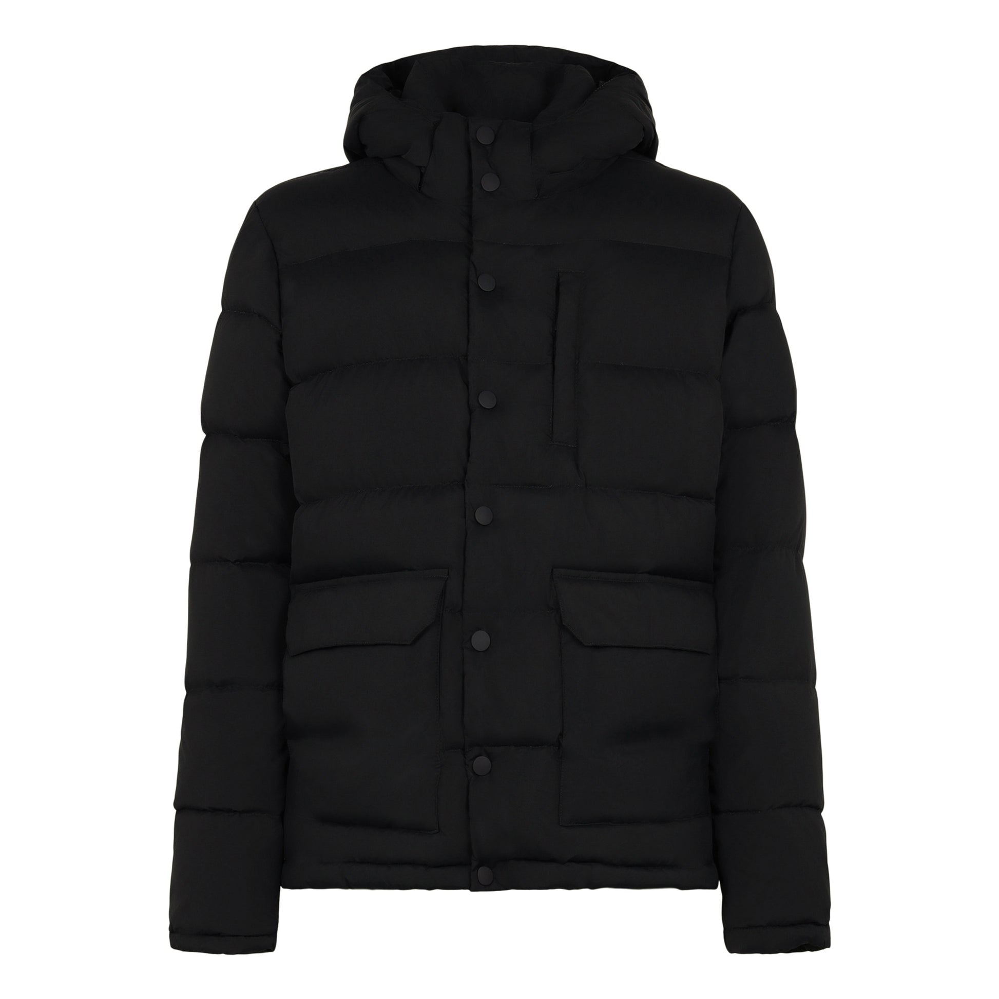 Man blue hooded down padded jacket Baxter - MC2 Saint Barth