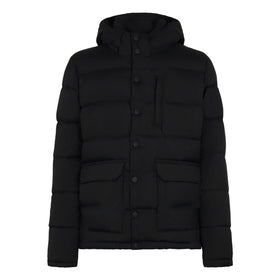 Man blue hooded down padded jacket Baxter - MC2 Saint Barth