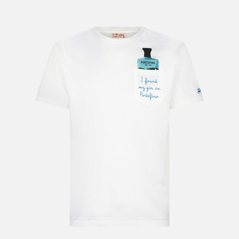 Herren-T-Shirt aus Baumwolle mit Stickerei | PORTOFINO DRY GIN SONDEREDITION