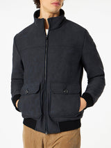 Man mélange black thermo jacket Byron