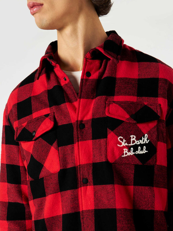 Overshirt mit Tasche und St. Barth Bob Club-Stickerei