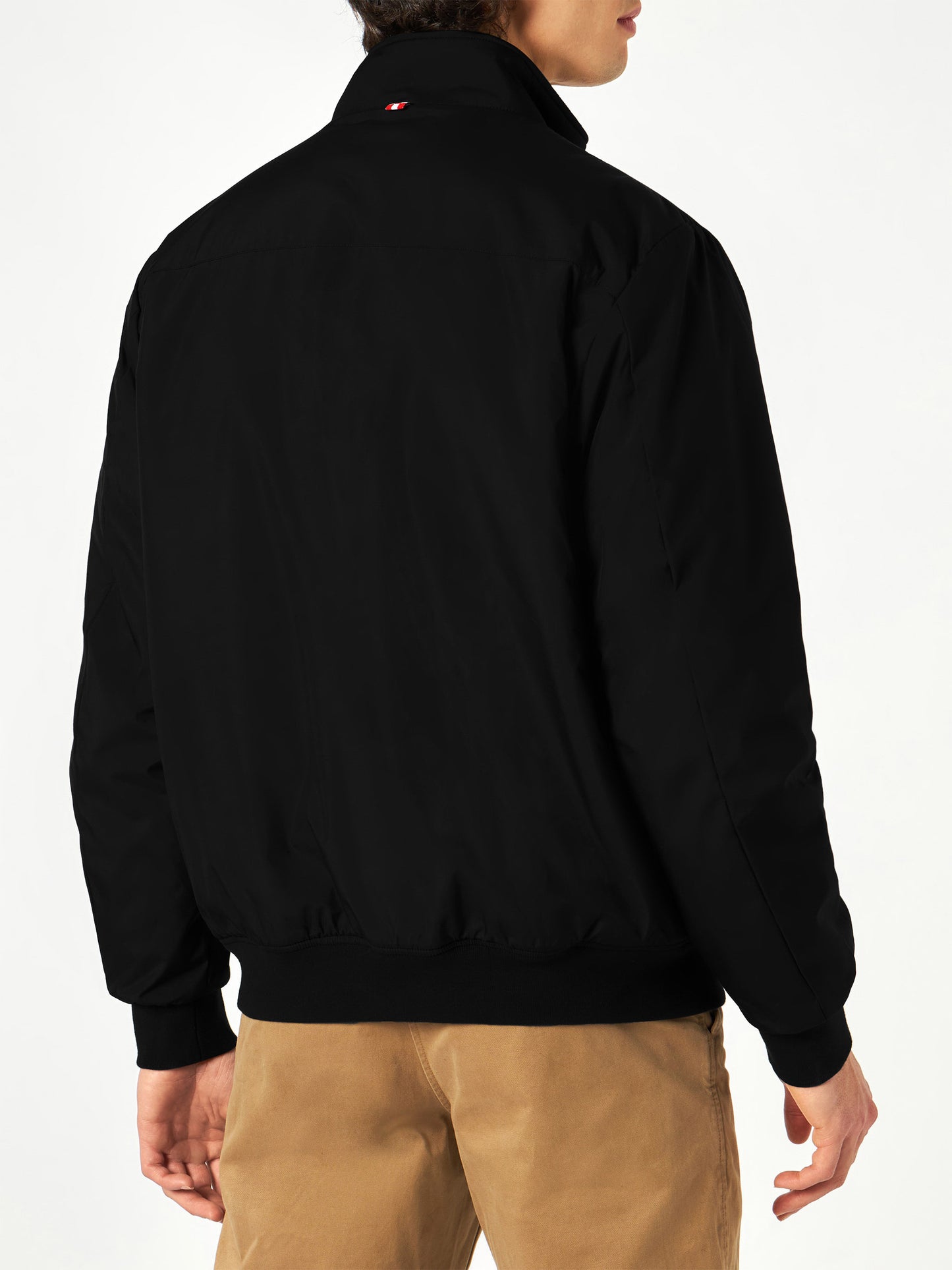 Schwarze Bomberjacke Country für Herren mit pelzigem Futter