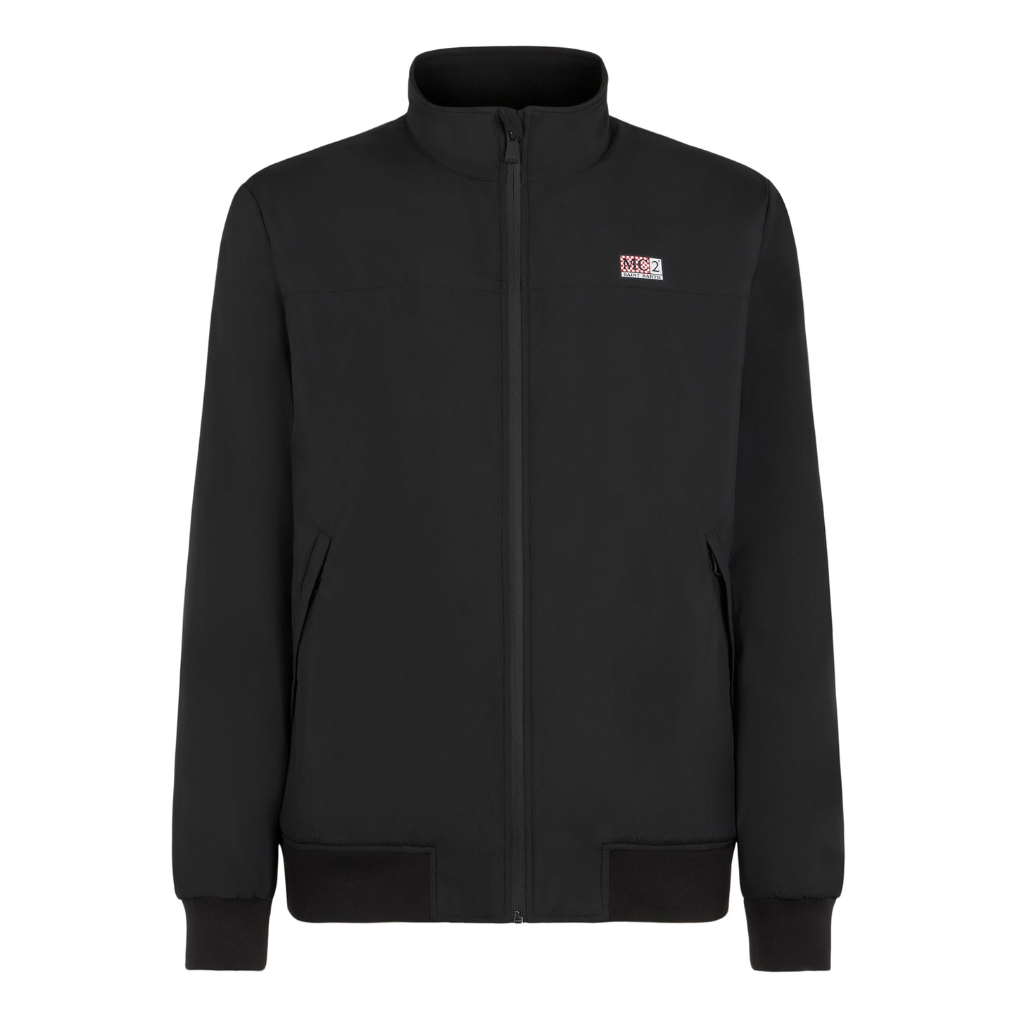 Schwarze Bomberjacke Country für Herren mit pelzigem Futter