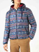 Man double face red  down jacket