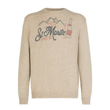 Man sweater with St. Moritz print