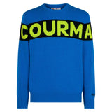 Maglia da uomo blu con scritta Courma