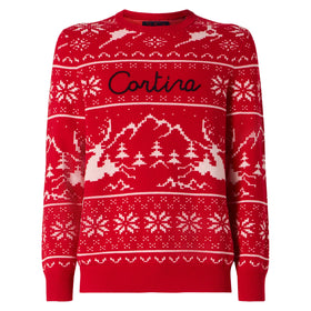 Man sweater Norwegian style with Cortina embroidery - MC2 Saint Barth