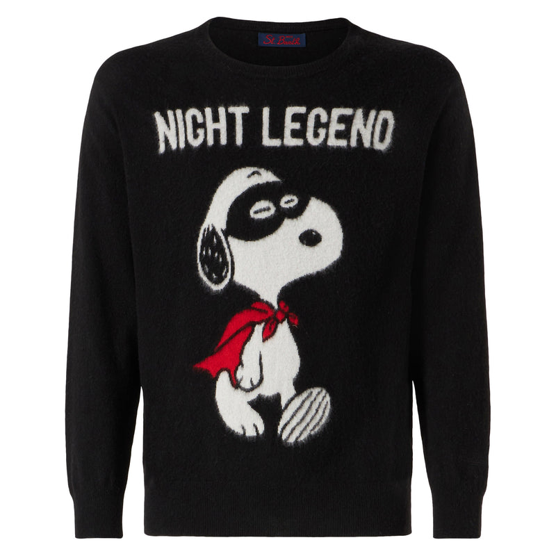 Maglia da uomo morbida con stampa Snoopy Night Legend | SNOOPY - EDIZIONE SPECIALE PEANUTS™