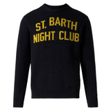 Man sweater with St. Barth Night Club print