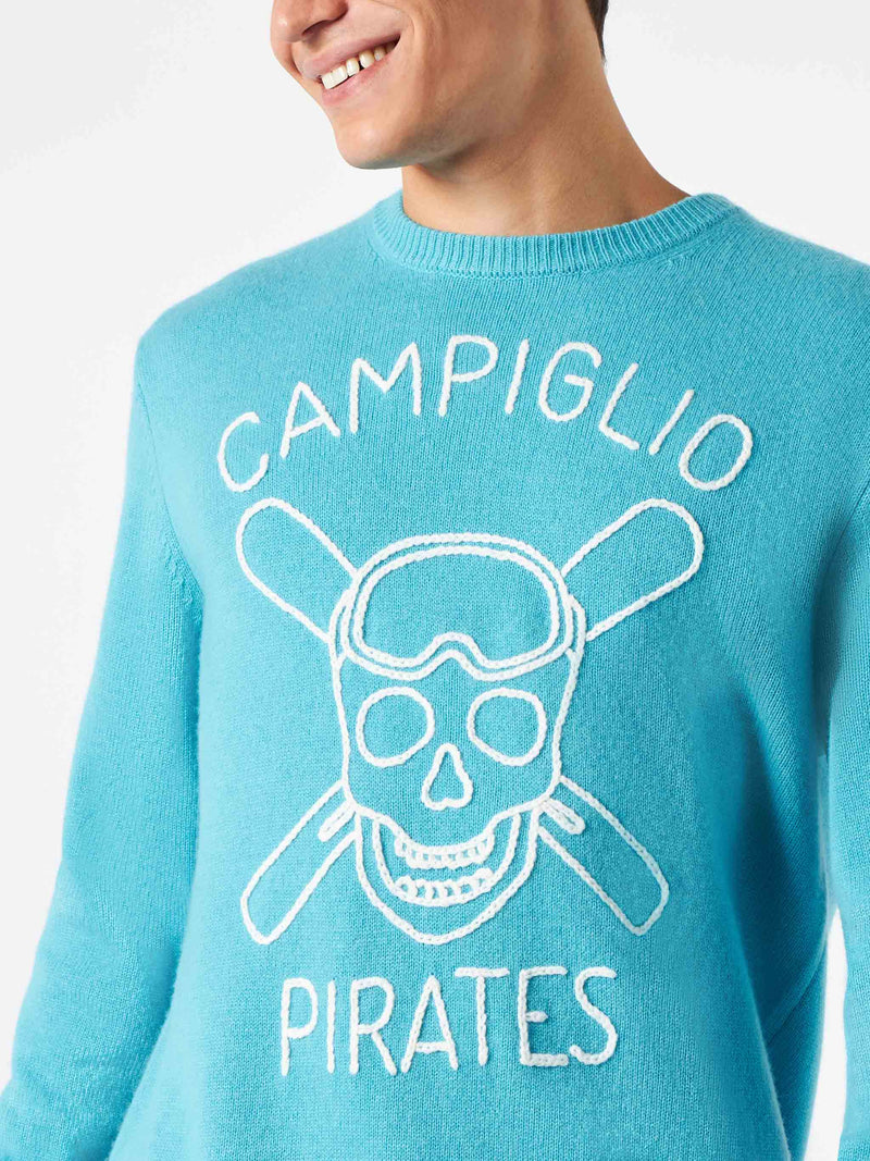 Herrenpullover mit Campiglio-Piraten-Stickerei