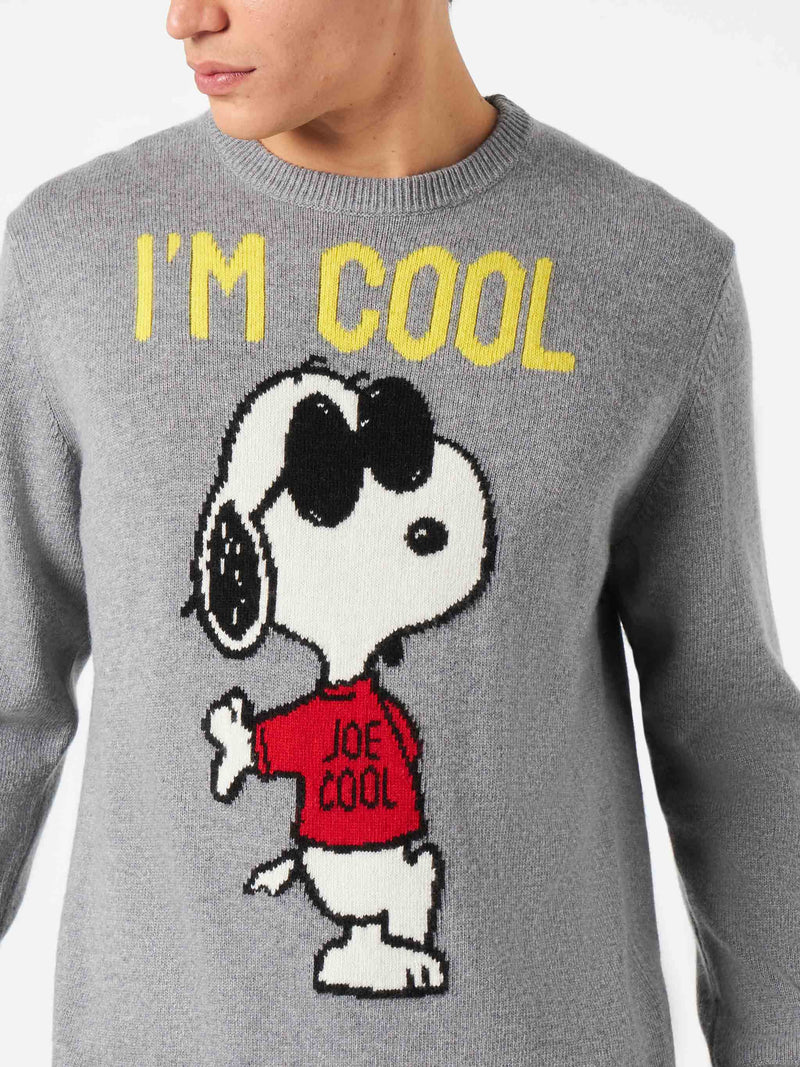 Maglione da uomo con Rock Snoopy grigio | SNOOPY - EDIZIONE SPECIALE PEANUTS™