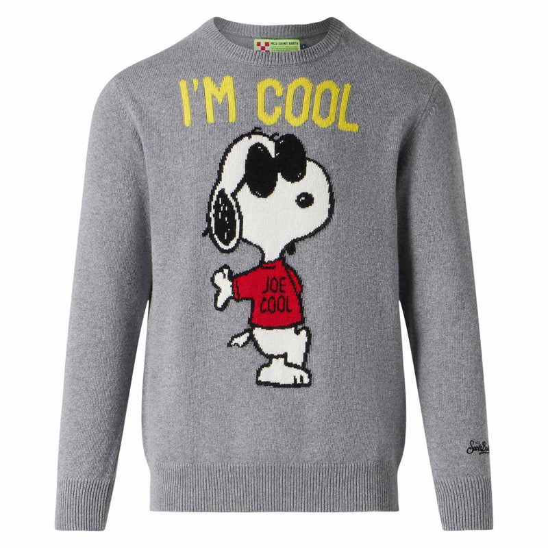 Herrenpullover mit grauem Rock Snoopy | SNOOPY – PEANUTS™ SONDEREDITION