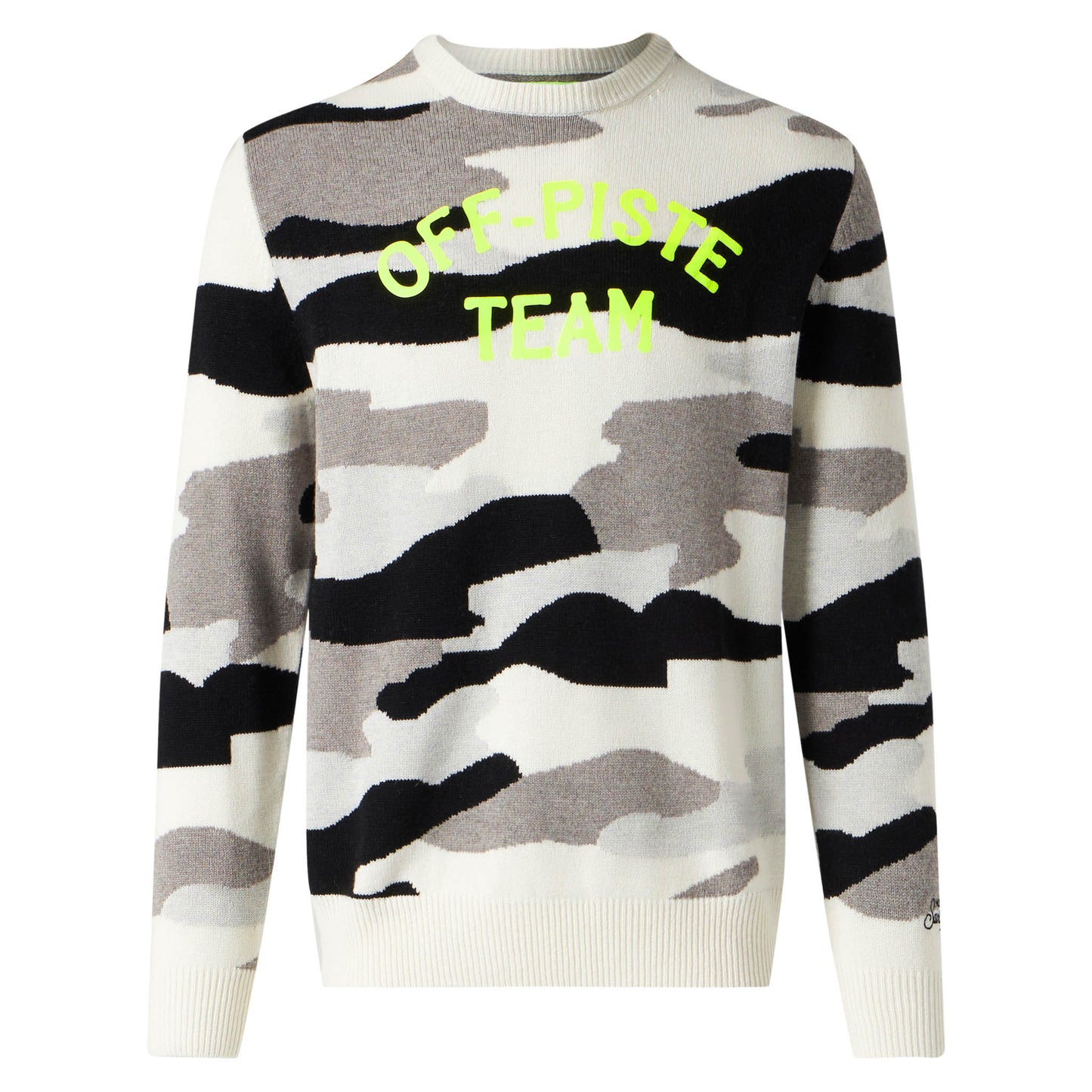 Herrenpullover mit Camouflage-Jacquard „Off-Piste Team“