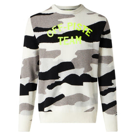 Herrenpullover mit Camouflage-Jacquard „Off-Piste Team“