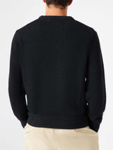 Man black sweater Off piste skull