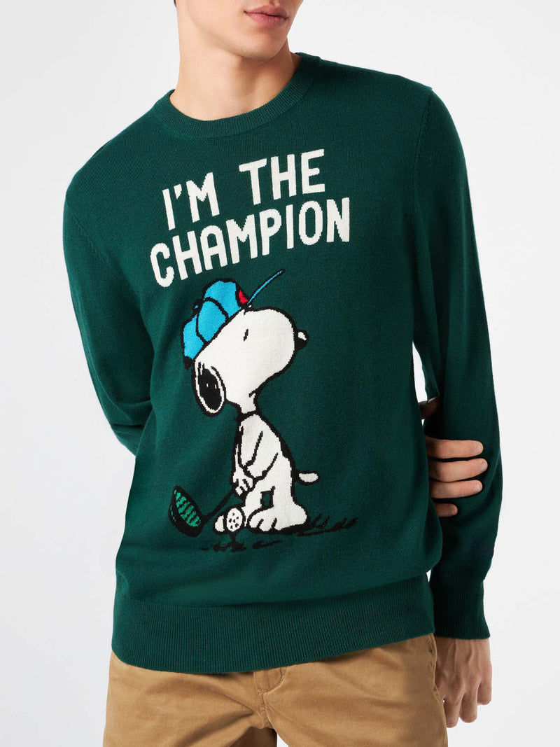 Maglia da uomo con stampa Snoopy I'm the Champion | SNOOPY - EDIZIONE SPECIALE PEANUTS™