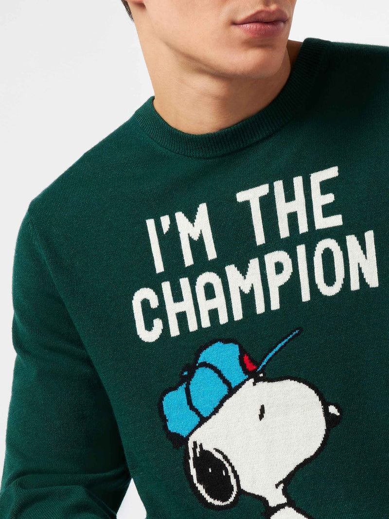 Maglia da uomo con stampa Snoopy I'm the Champion | SNOOPY - EDIZIONE SPECIALE PEANUTS™