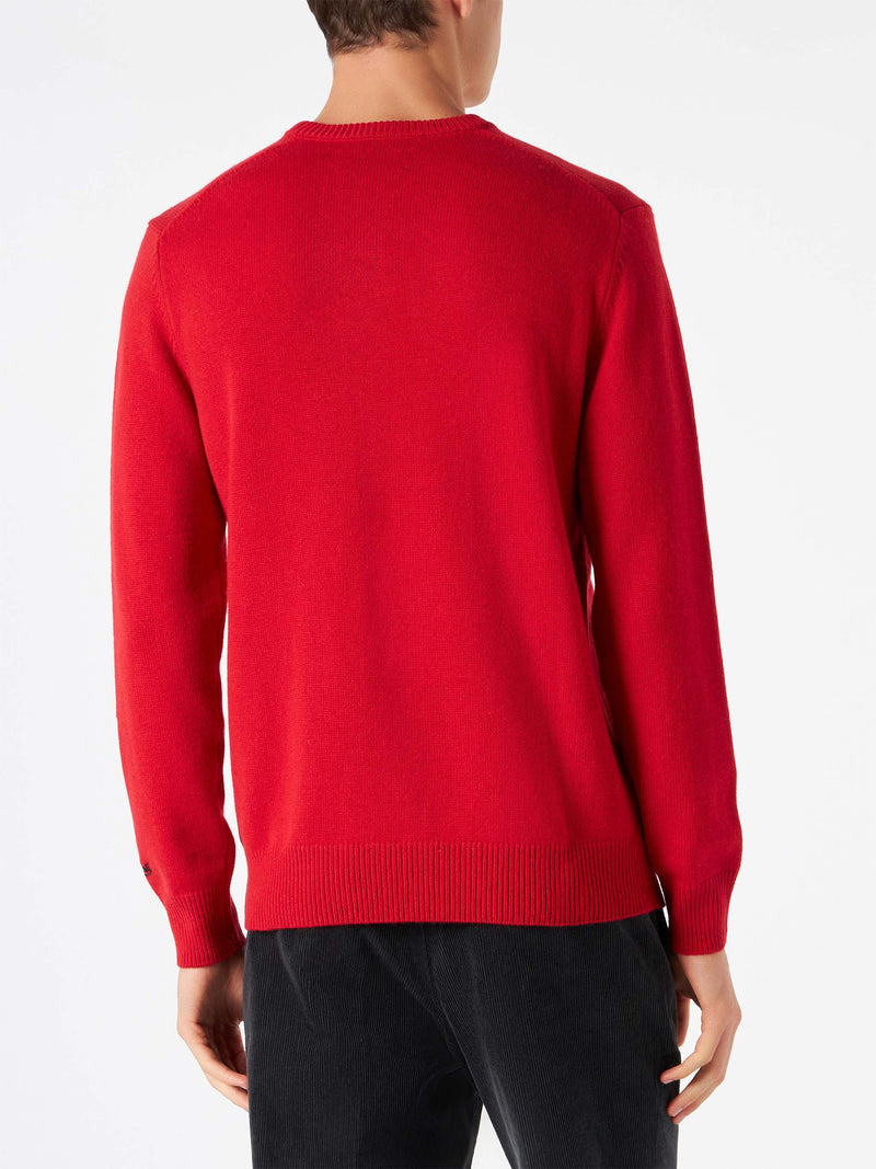 Man red sweater with Snoopy print | SNOOPY - PEANUTS™ SPECIAL EDITION