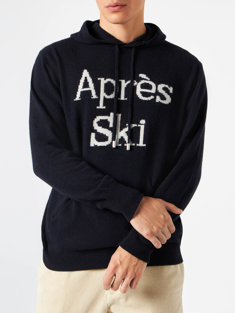 Maglione da uomo con cappuccio e ricamo Après Ski