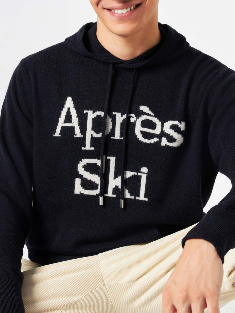 Maglione da uomo con cappuccio e ricamo Après Ski