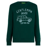 Baumwoll-Sweatshirt mit „Gentleman Driver Cortina“-Schriftzug