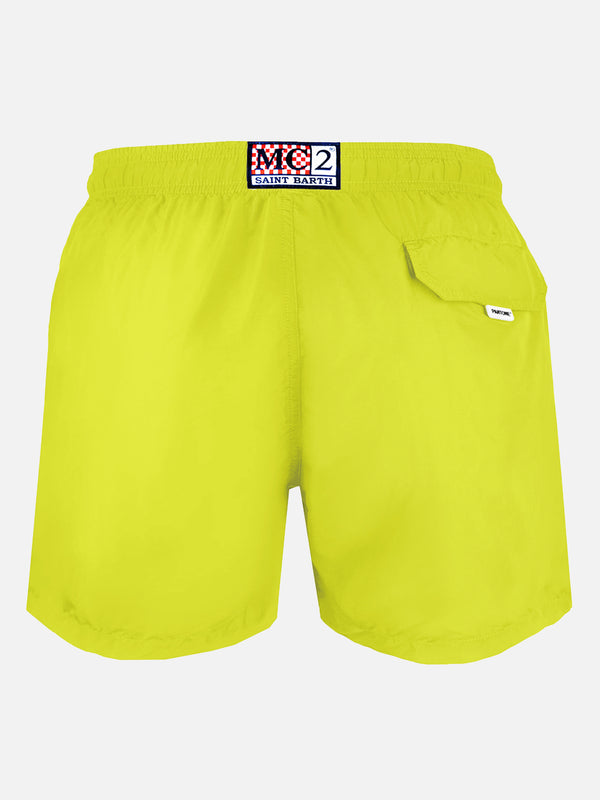 Man fluo yellow swim shorts | PANTONE™ SPECIAL EDITION