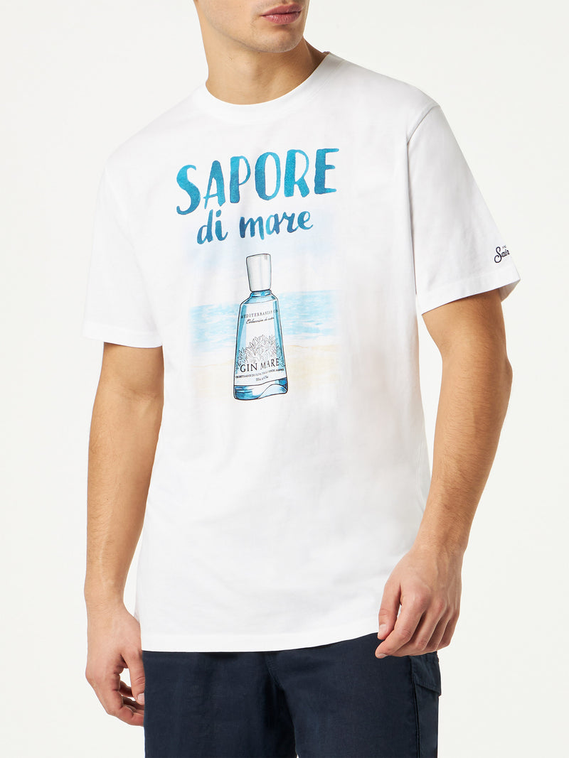 Herren-T-Shirt aus Baumwolle mit Gin-Aufdruck | GIN MARE SONDEREDITION